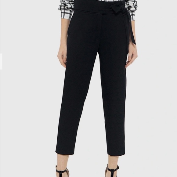 IRO Sheava high-rise wrap cropped pants in black.retail $450.size 38. - Picture 1 of 6